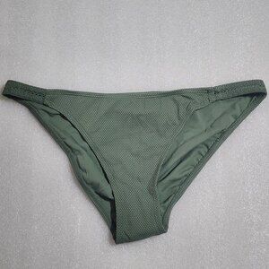 Xhilaration Green Pique Crochet Cheeky Bikini Bottom Textured Juniors XL 12-14